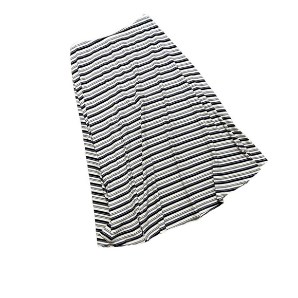 Olivaceous New With Tags Striped Maxi Skirt Size L Side Slit NWT - Picture 1 of 5